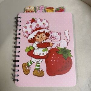 Strawberry Shortcake Tabbed Spiral Notebook - Pink